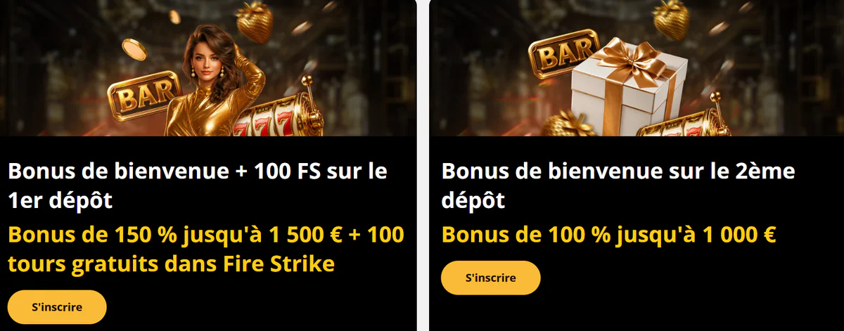 Ce que donne le bonus d'accueil